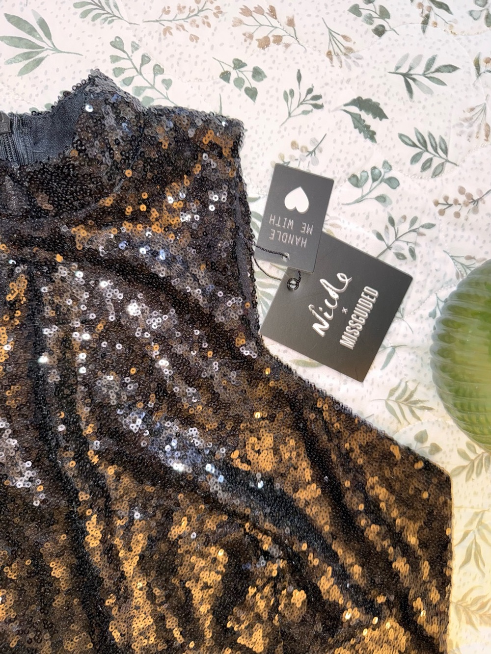 NWT Missguided X Nicole sequin midi dress - Picture 7 of 14